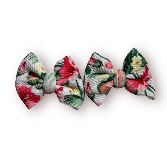 Hibiscus Floral Bows SHIPS IN 1-3 BIZ DAYS
