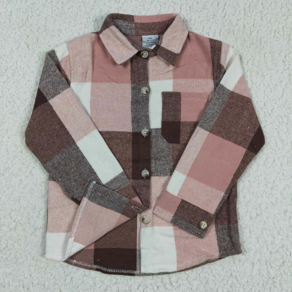 Brown and Cream Flannel SHIPS IN 10-15 BIZ DAYS AFTER CLOSE